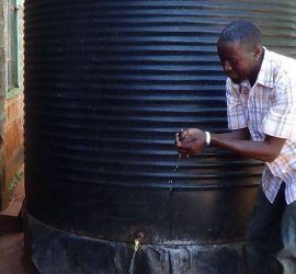 5,000 liters water tank for Ny’angeri Salvation Army in Ny’angeri – Embu 2010