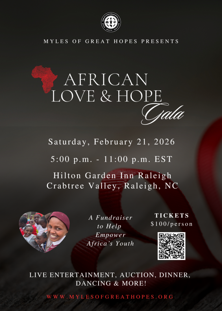 2026 Myles of Great Hopes Gala Flyer