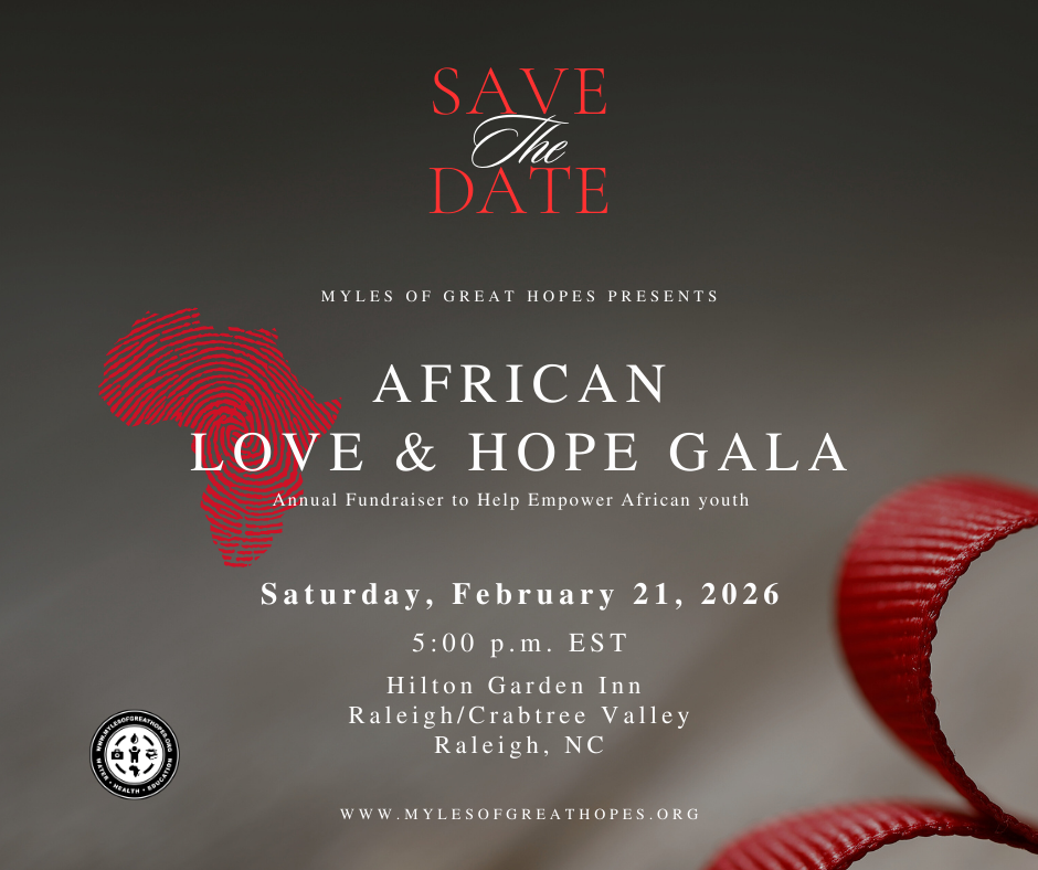 Myles of Great Hopes Gala Save the Date